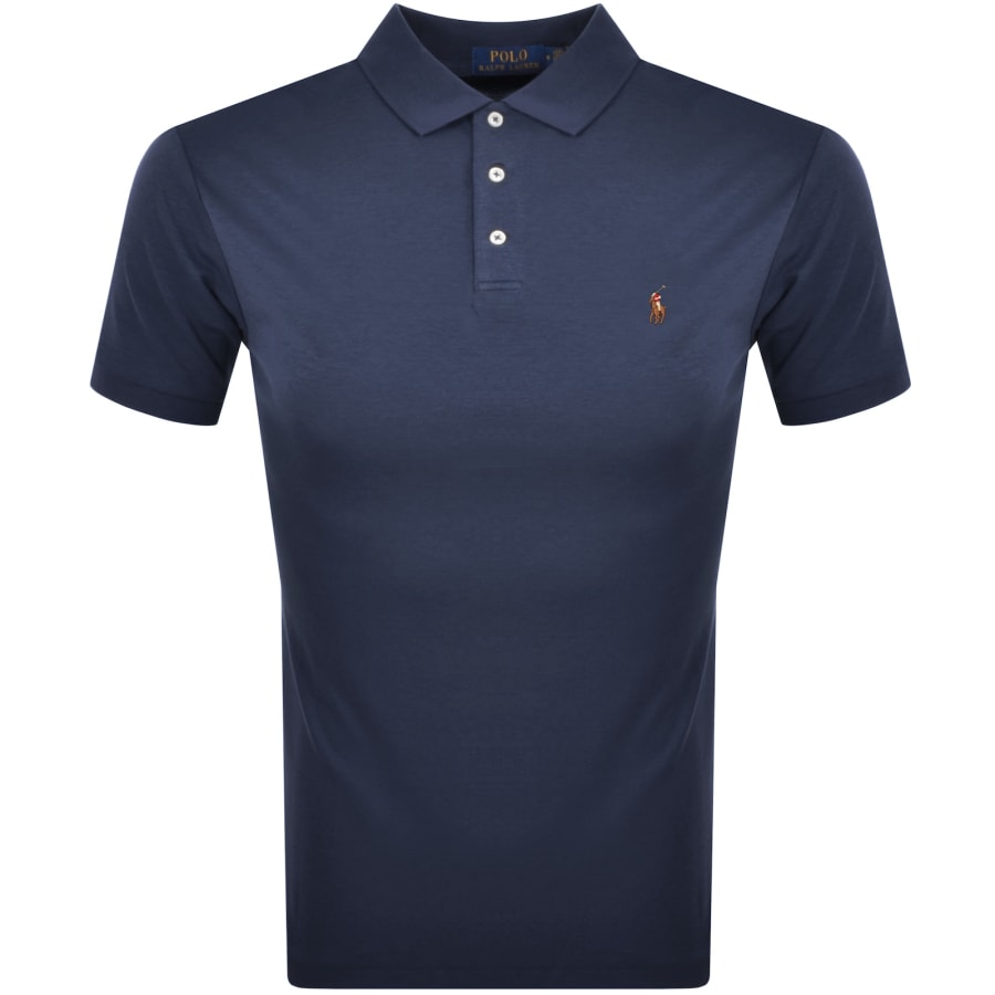 Polo Ralph Lauren Cotton Jersey Polo Shirt Navy